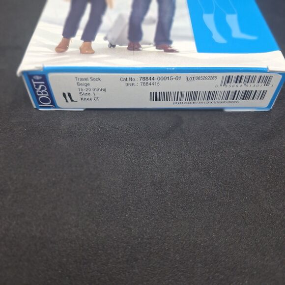 Jobst Travel Socks 15-20 mmHg Beige Size 1 - Picture 3 of 5